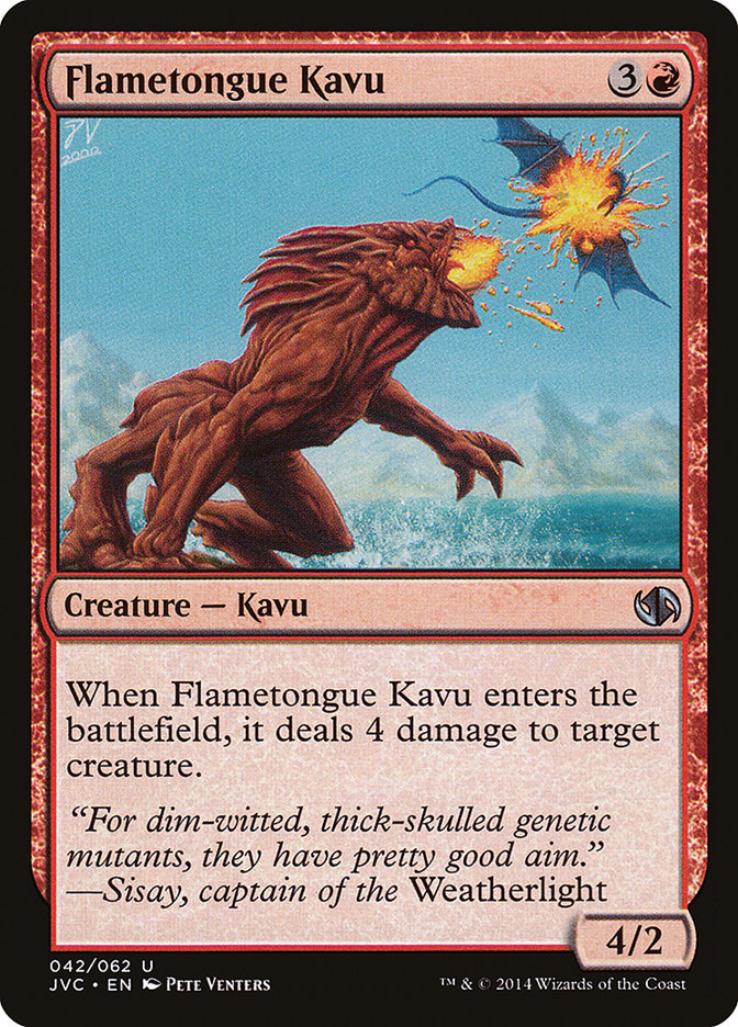 Flametongue Kavu [Duel Decks Anthology] | Mega City Incorporated