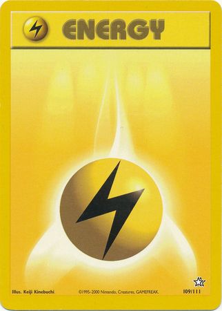 Lightning Energy (109/111) [Neo Genesis Unlimited] | Mega City Incorporated