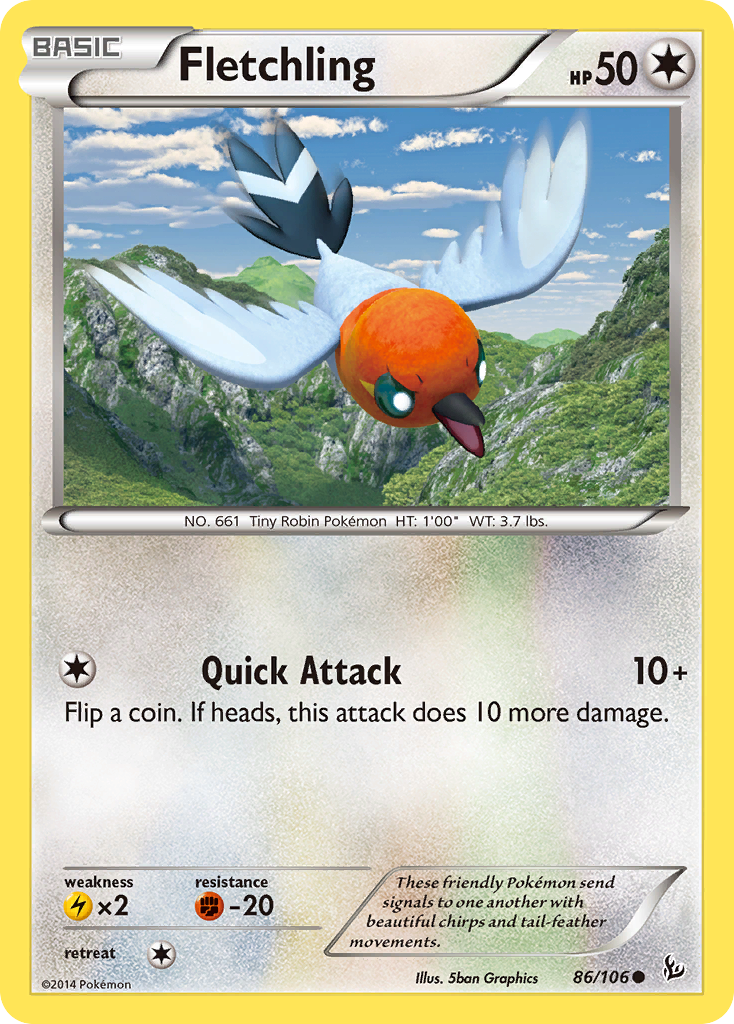 Fletchling (86/106) [XY: Flashfire] | Mega City Incorporated