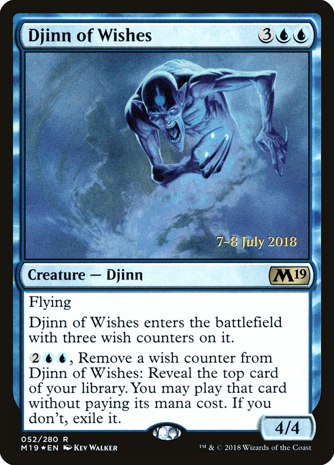 Djinn of Wishes  [Core Set 2019 Prerelease Promos] | Mega City Incorporated