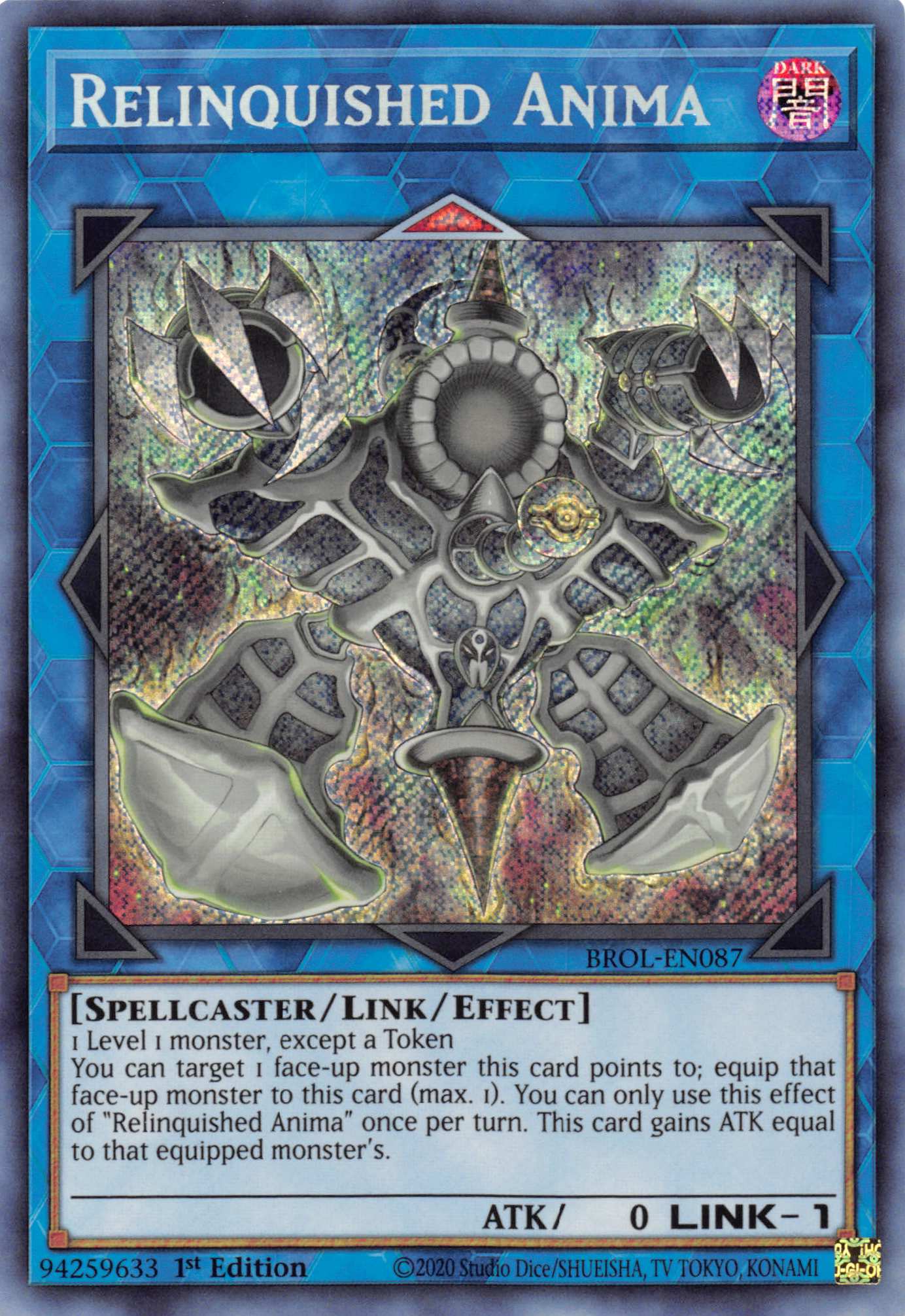 Relinquished Anima [BROL-EN087] Secret Rare | Mega City Incorporated