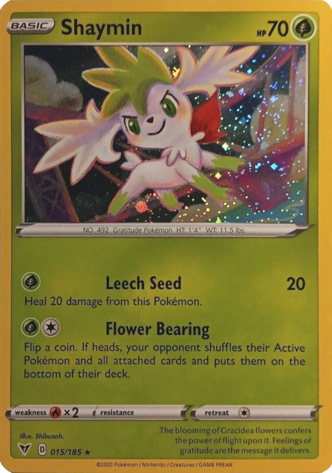Shaymin (015/185) (Cosmos Holo) [Sword & Shield: Vivid Voltage] | Mega City Incorporated