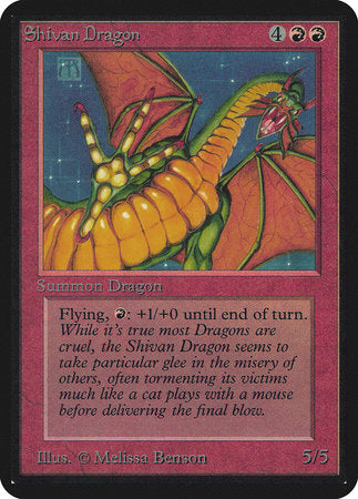 Shivan Dragon [Limited Edition Alpha] | Mega City Incorporated