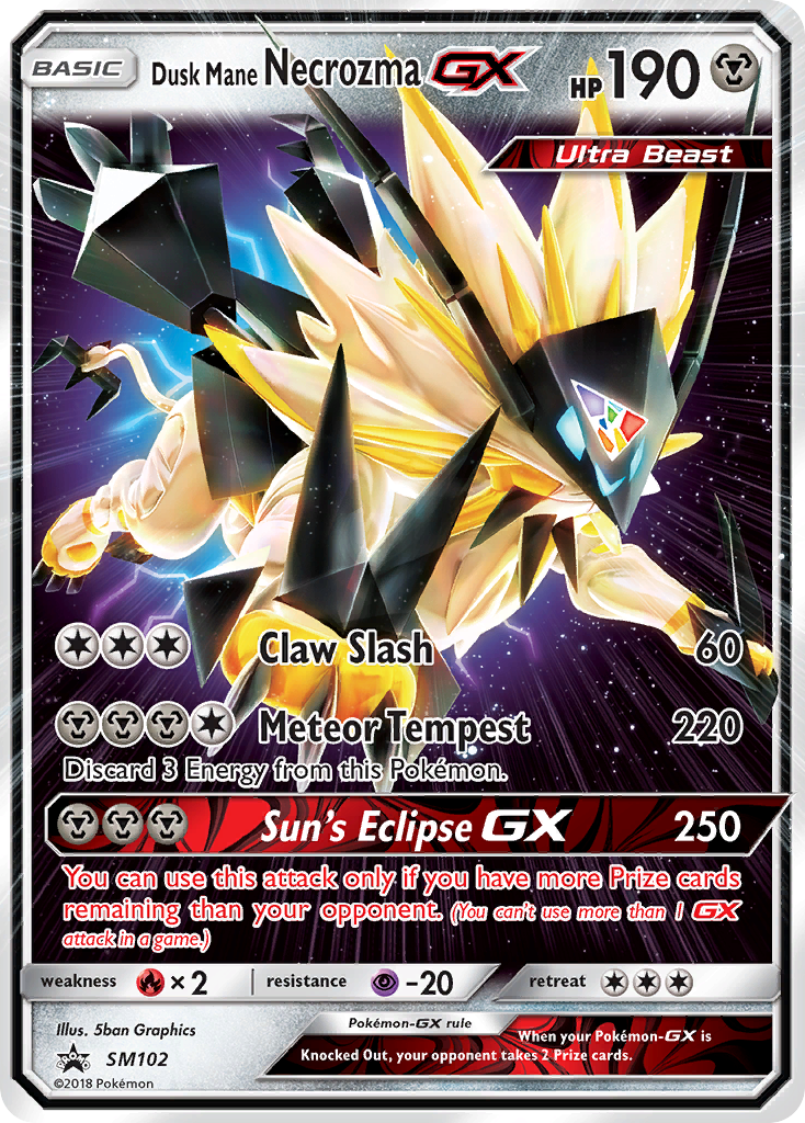 Dusk Mane Necrozma GX (SM102) [Sun & Moon: Black Star Promos] | Mega City Incorporated