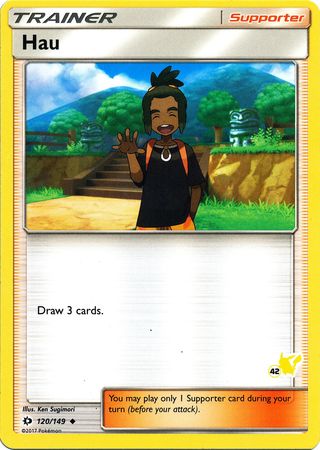 Hau (120/149) (Pikachu Stamp #42) [Battle Academy 2020] | Mega City Incorporated