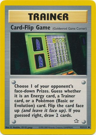 Card-Flip Game (92/111) [Neo Genesis Unlimited] | Mega City Incorporated