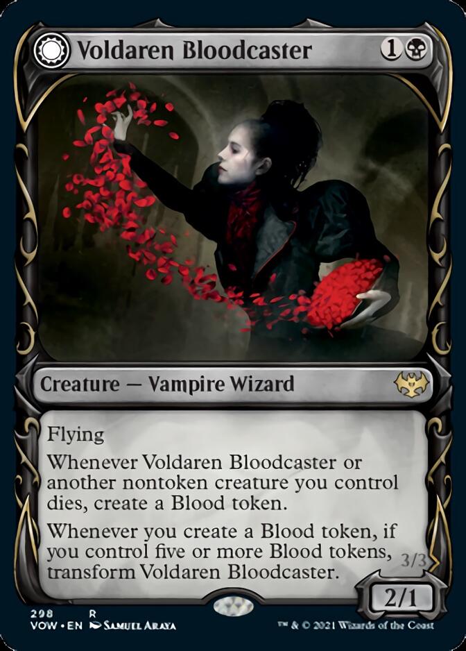 Voldaren Bloodcaster // Bloodbat Summoner (Showcase Fang Frame) [Innistrad: Crimson Vow] | Mega City Incorporated