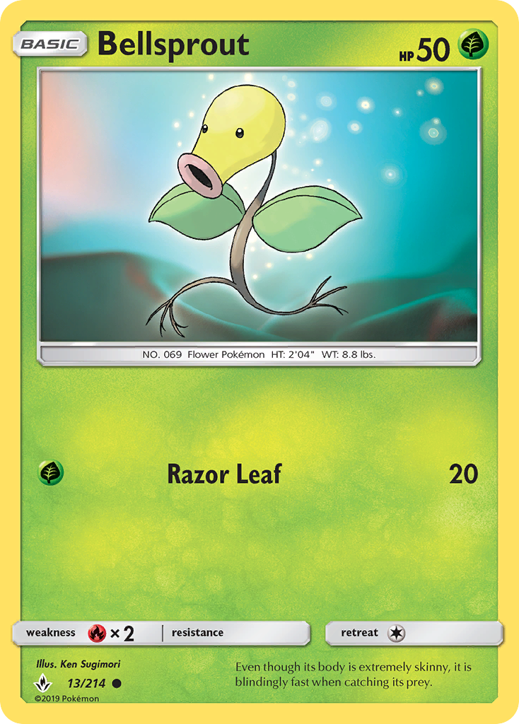 Bellsprout (13/214) [Sun & Moon: Unbroken Bonds] | Mega City Incorporated