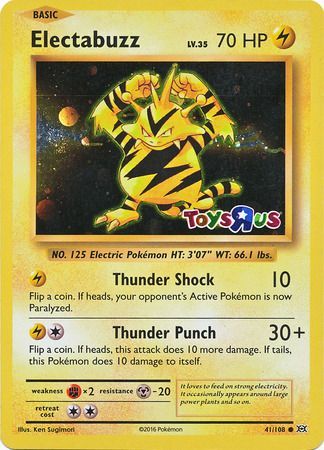 Electabuzz (41/108) (Toys R Us Promo) [XY: Evolutions] | Mega City Incorporated