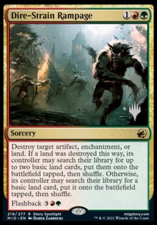 Dire-Strain Rampage (Promo Pack) [Innistrad: Midnight Hunt Promos] | Mega City Incorporated