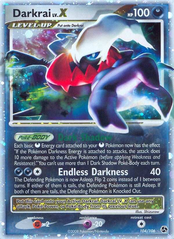 Darkrai LV.X (104/106) [Diamond & Pearl: Great Encounters] | Mega City Incorporated