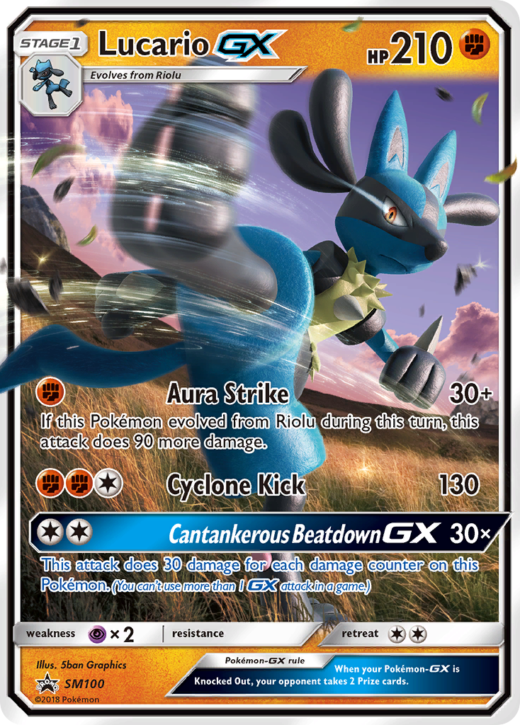 Lucario GX (SM100) [Sun & Moon: Black Star Promos] | Mega City Incorporated