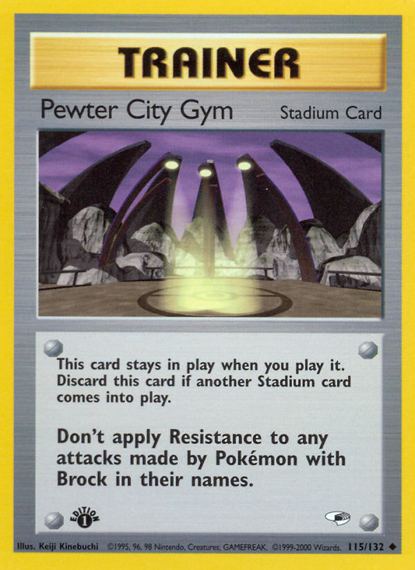 Pewter City Gym (115/132) [Gym Heroes 1st Edition] | Mega City Incorporated