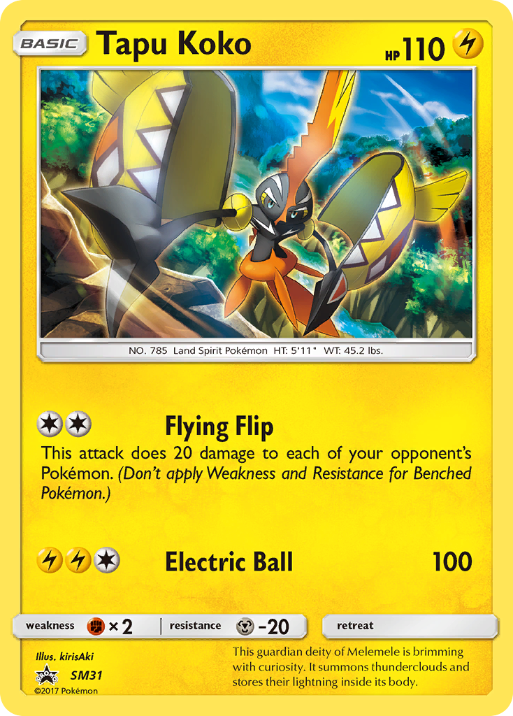 Tapu Koko (SM31) [Sun & Moon: Black Star Promos] | Mega City Incorporated