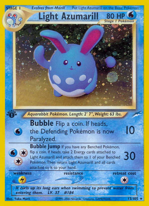 Light Azumarill (13/105) [Neo Destiny 1st Edition] | Mega City Incorporated