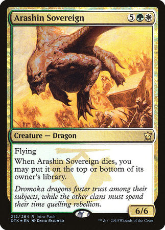 Arashin Sovereign [Dragons of Tarkir Promos] | Mega City Incorporated