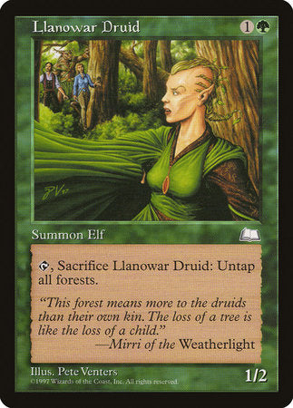Llanowar Druid [Weatherlight] | Mega City Incorporated