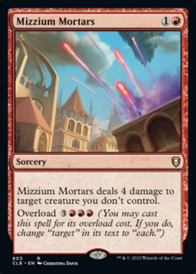 Mizzium Mortars [Commander Legends: Battle for Baldur's Gate] | Mega City Incorporated