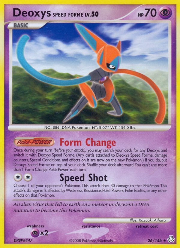 Deoxys Speed Forme (26/146) [Diamond & Pearl: Legends Awakened] | Mega City Incorporated