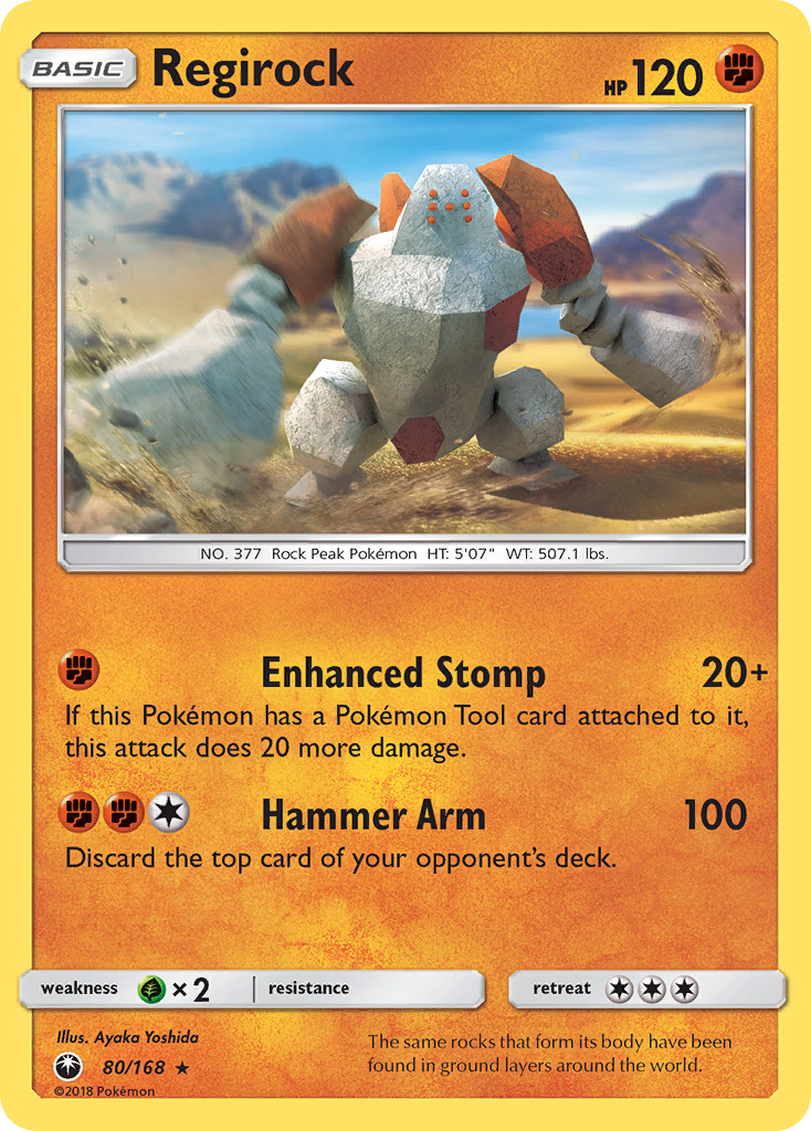 Regirock (80/168) [Sun & Moon: Celestial Storm] | Mega City Incorporated