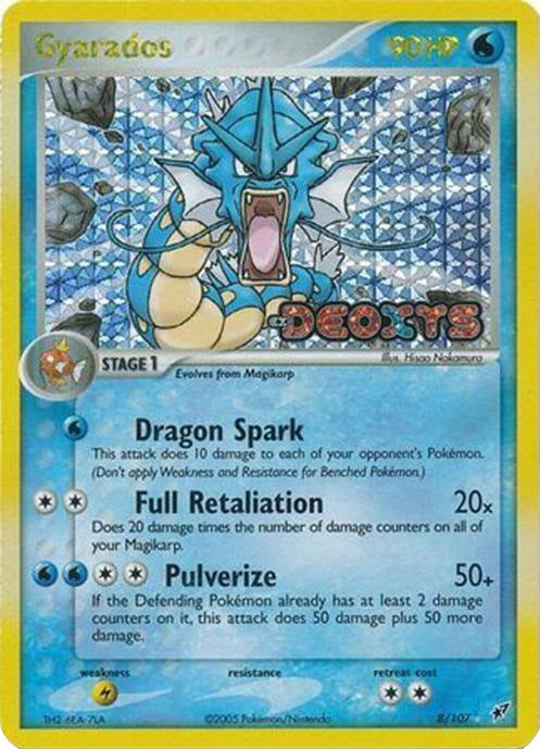 Gyarados (8/107) (Stamped) [EX: Deoxys] | Mega City Incorporated